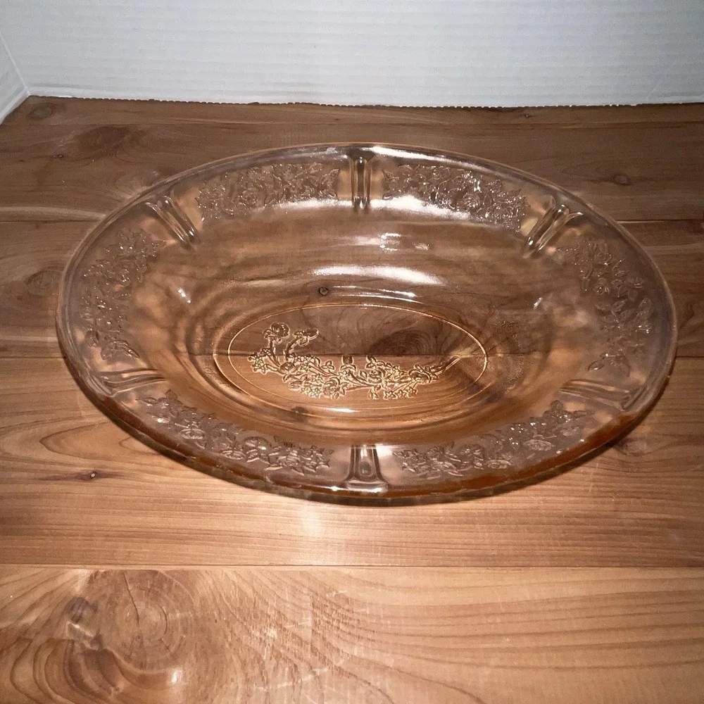 3 Piece Vintage Pink Depression Glass Serving Bowls- Federal Glass
